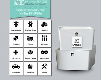 playroom labels - toy organization - toy bin storage labels - playroom organization - custom labels - playroom storage - labels only