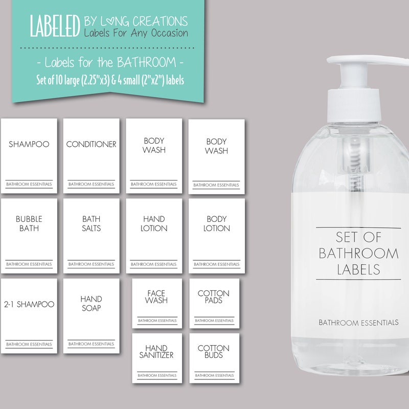 Bathroom Labels - Etsy