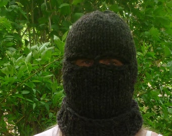 Cagoule/tour de cou en laine de mouton, pas en mohair