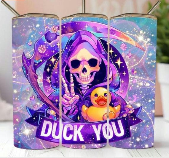 TUMBLER NOT INCLUDED!!4x4 Jeep Girl/Duck You grim reaper Sublimation  Tumbler Wraps: 20 oz Skinny Tumbler (Ready to Press)