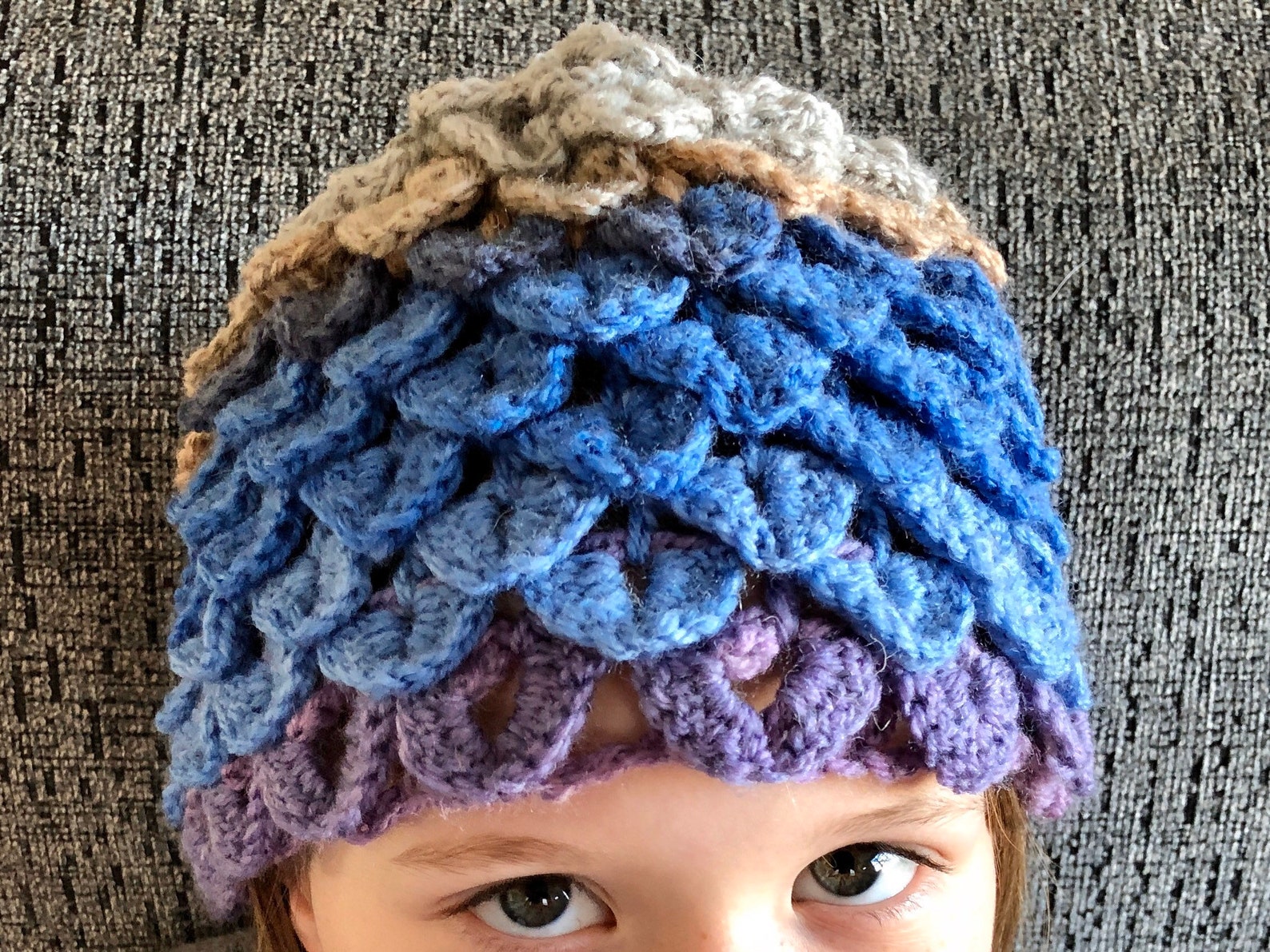 Dragon Scale Crochet Stitch Winter Hat Etsy