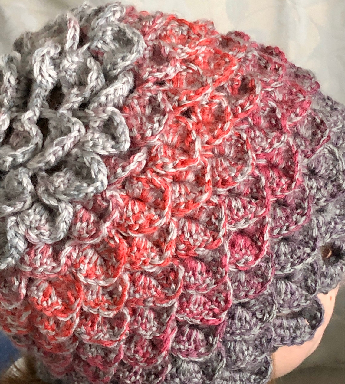 Dragon Scale Crochet Stitch Winter Hat Etsy