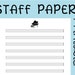 PIANO Printable Sheet Music Paper | Instant Download | Blank Staff ...
