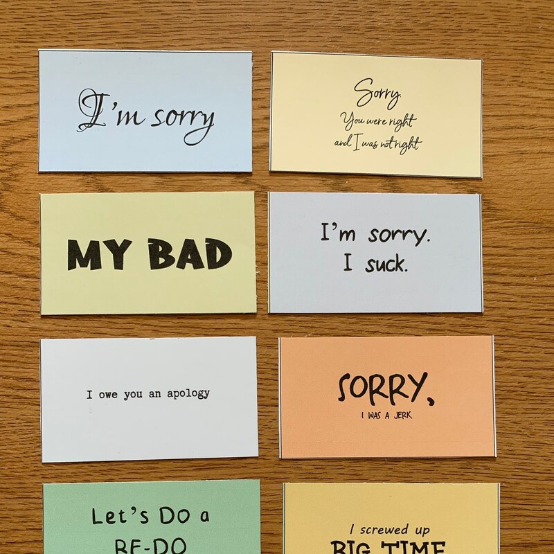 I'm Sorry Card - Etsy