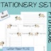2 Pugs Printable Stationery Paper Set to Do Lists & Memo | Etsy