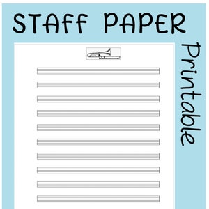 TROMBONE printable sheet music paper | instant download | blank staff paper | blank sheet music | blank music paper | PDF manuscript paper