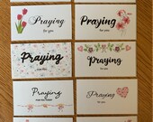 Printable PRAYING FOR YOU Cards Set of 10 Mini Cards Instant - Etsy
