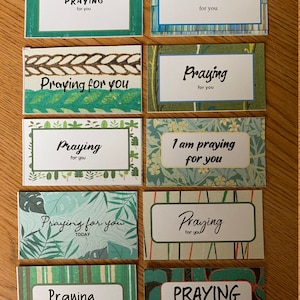 Printable Praying for You Cards, Set of 10, Mini Cards, Instant ...