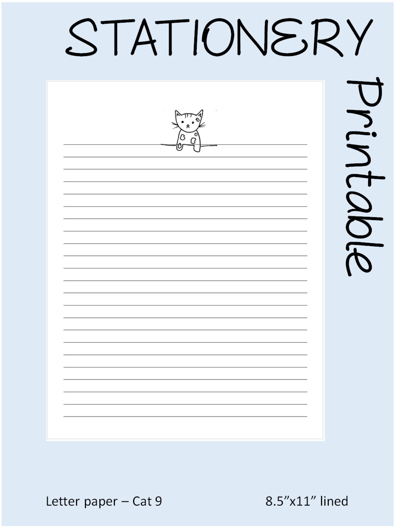 Cat Printable Stationery Paper 8 5x11 Lined Etsy cat-printable-stationery-paper-8-5x11-lined-etsy