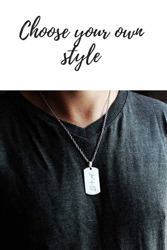 Custom necklace for boyfriend hot sale