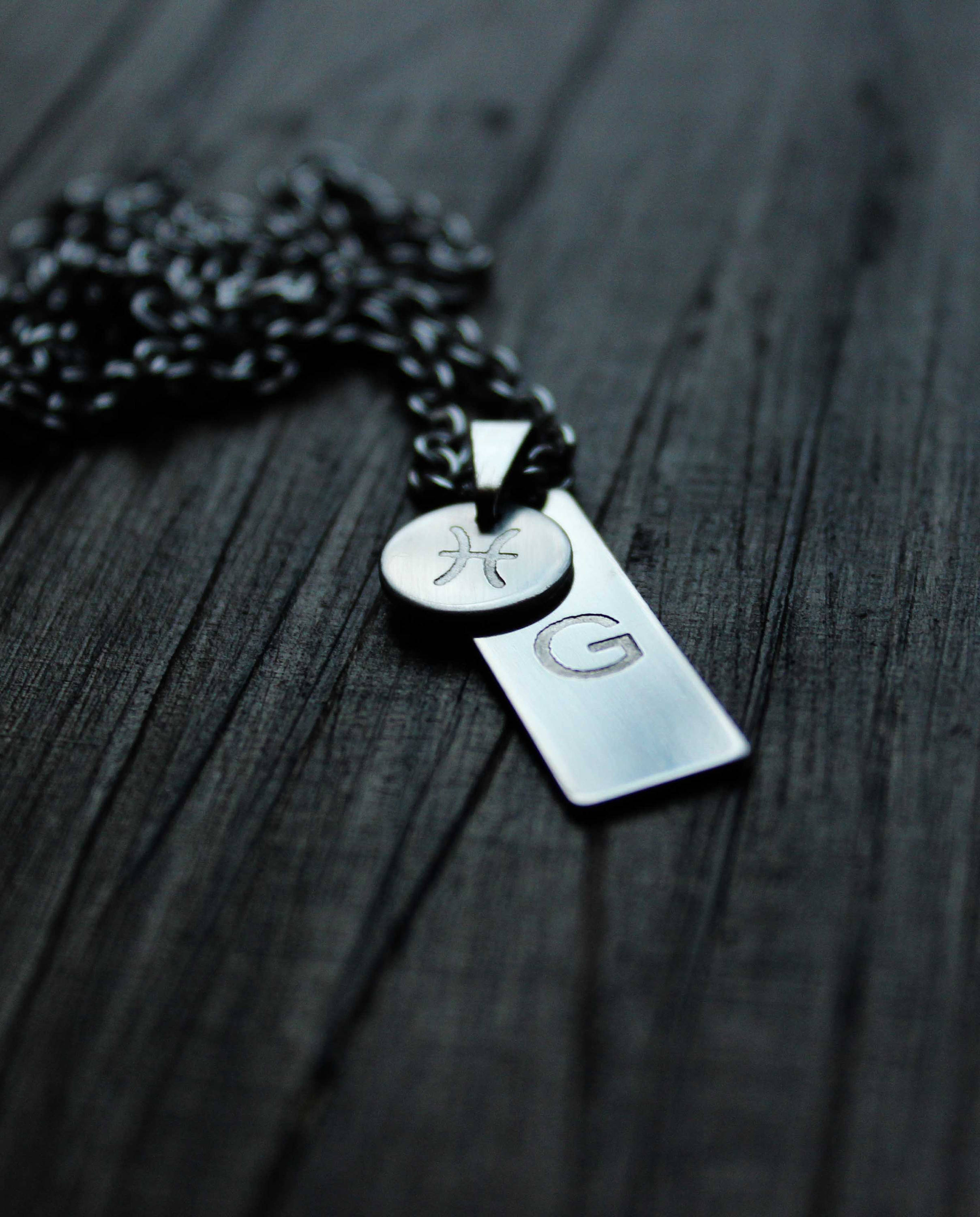 Zodiac Necklace Retro Men's And Women's Pendant Jewelry