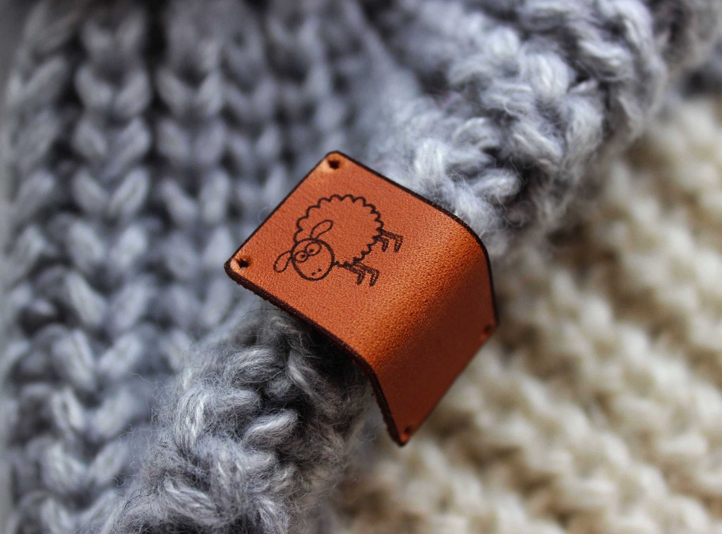 Leather Label Handmade Rivet, Leather Labels Personalized