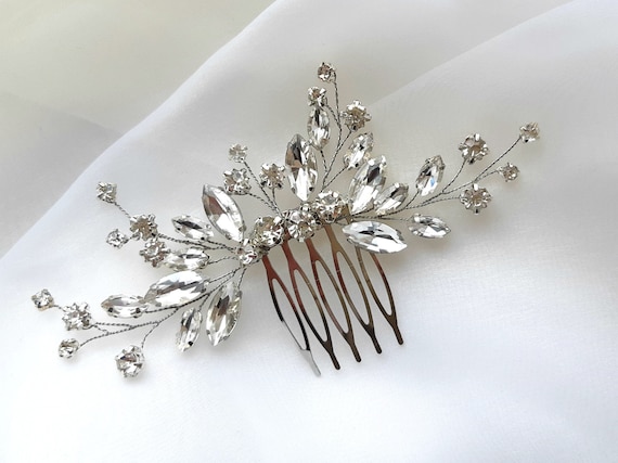 Bridal rhinestone hair comb Crystal wedding hair piece