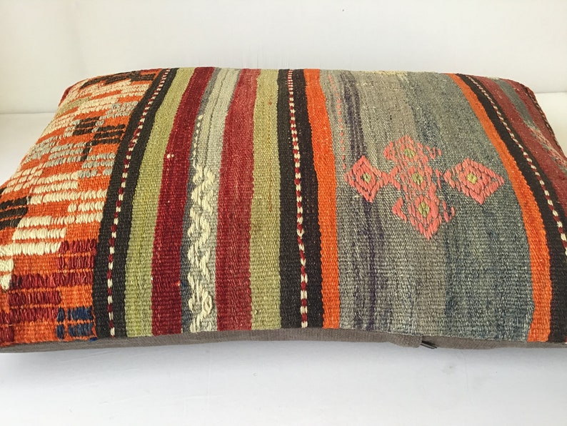 28x20 inch 70x50 cm Decorative Kilim Pillow Turkish Handmade Kilim Pillow,Pillow Kilim Pillow Ethnic Kilim Pillow Anatolian Kilim Pillow
