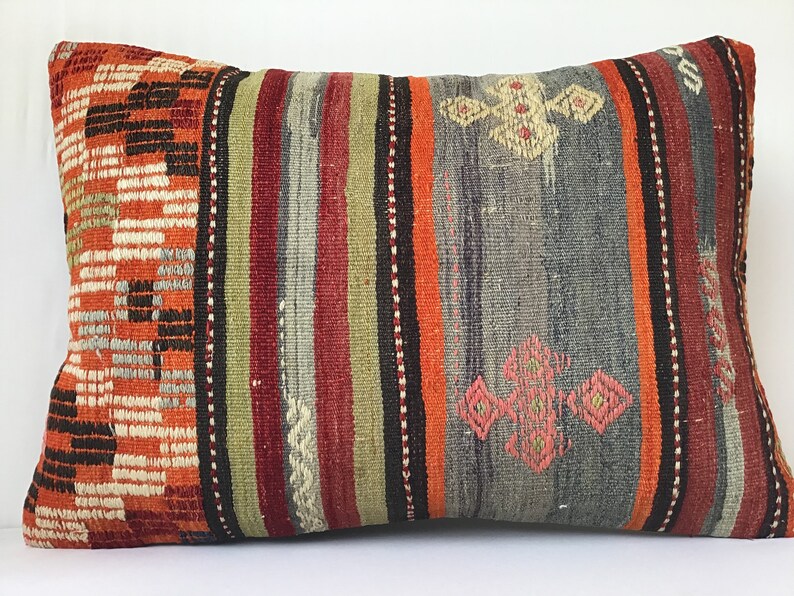 28x20 inch 70x50 cm Decorative Kilim Pillow Turkish Handmade Kilim Pillow,Pillow Kilim Pillow Ethnic Kilim Pillow Anatolian Kilim Pillow