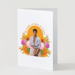 Collagewenskaart Bad Bunny – Mi Diabla, Mi Ángel, Mi Loquita – Reggaetonkaart, cadeau fan Benito