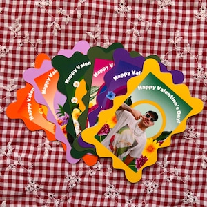 Paquete de tarjetas de San Valentín Mini Feid/Ferxxo: juego de 6 tarjetas de San Valentín lindas y modernas