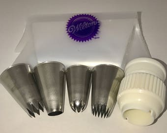 FROSTING TIP SET 10 pc set Large Tips For Cupcakes