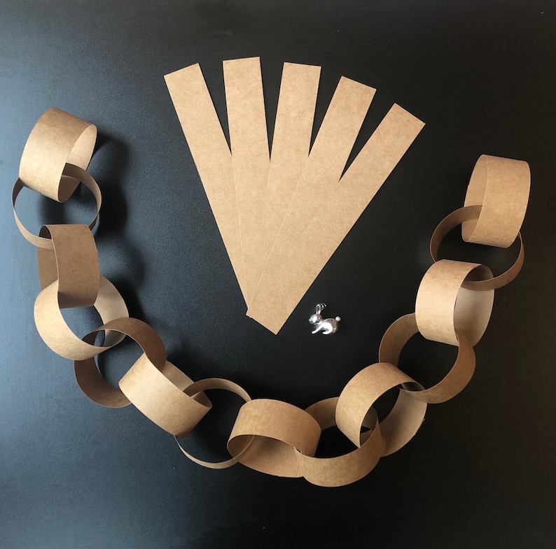 Kraft Paper Chain Decoration Kit Craft Party Activity Party Etsy UK