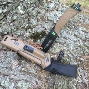 Custom Surviv-All Outdoor Survival Knife - Firestarter, Cord Cutter, Father&#39;s Day, Dad, Husband, Son, Wedding Gift, Camping, Hunting