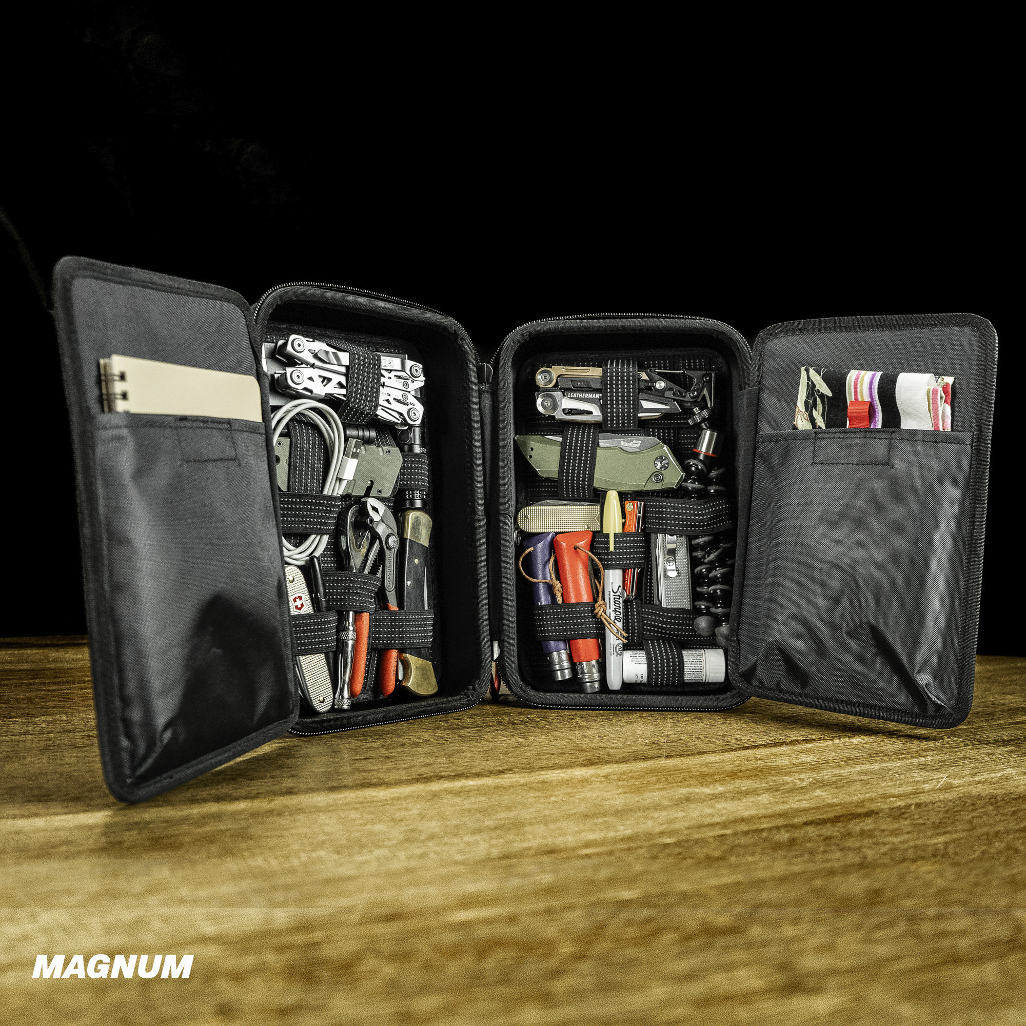 EDC Organizer & Storage Case W/ Integrated EDC Dump Tray 