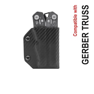 Clip & Carry Kydex Multitool Sheath für Gerber TRUSS - Made in USA - Edc Werkzeughalter Holster (Multitool nicht enthalten)