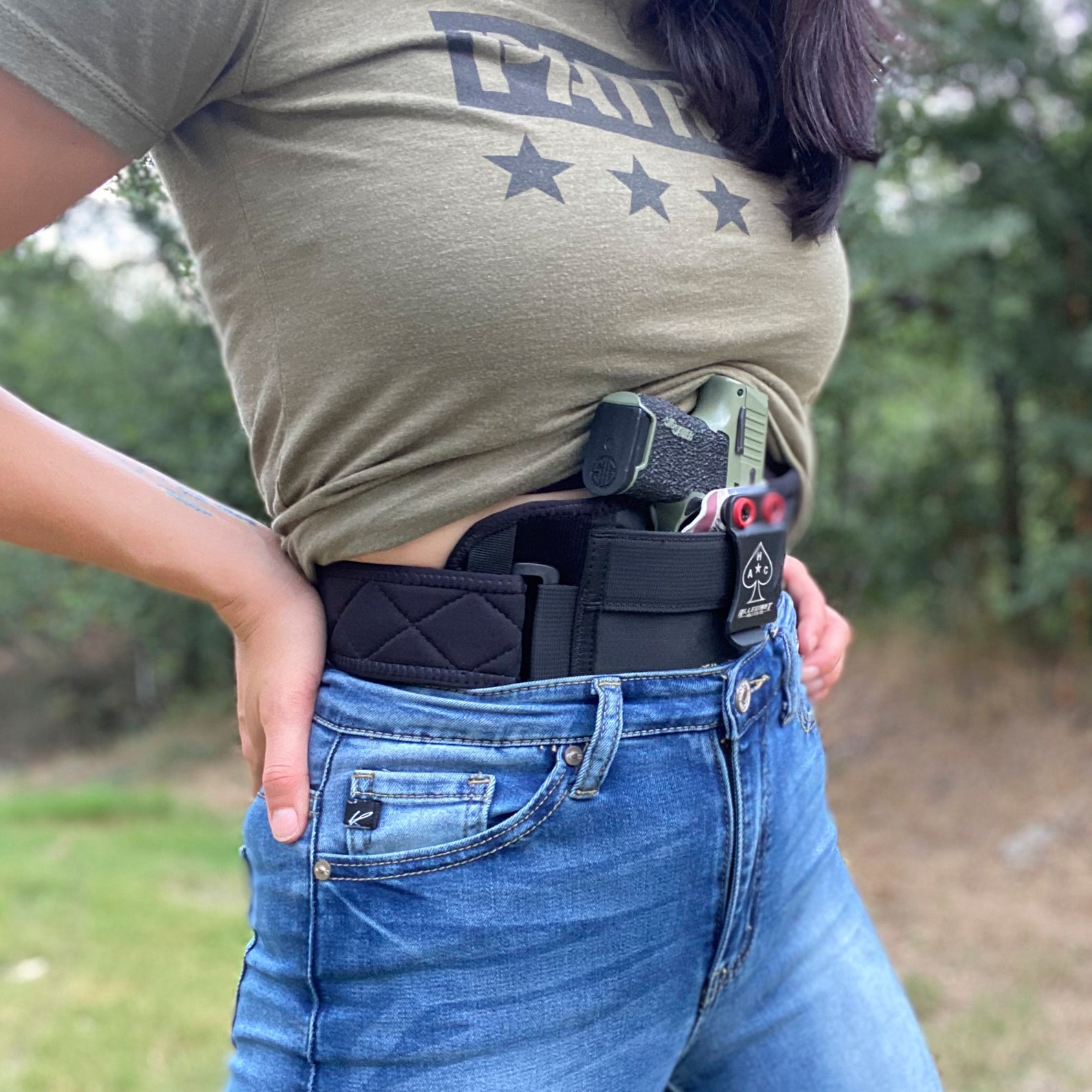 STRAPTTAC Belly Band Holster Use With Any IWB Kydex Gun Etsy