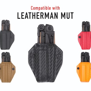 クリップ&キャリー Kydex マルチツールシース LEATHERMAN MUT用 - 米国製 (マルチツールは付属しません) EDC マルチツールシース ホルダー ホルスター