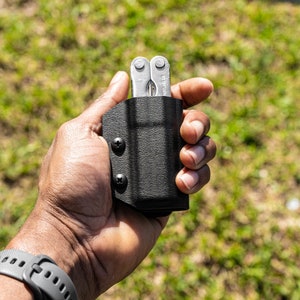 クリップ&キャリー Kydex シース LEATHERMAN PST ポケットサバイバルツール用 - 米国製 (マルチツールは付属しません) EDC マルチツールホルダー ホルスター
