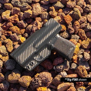 IWB Kydex Holster für die Sig Sauer P365XL | Klicken Sie auf Kundenbindung | Adjus. Winkel | Krallen kompatibel | Vintage Zustand