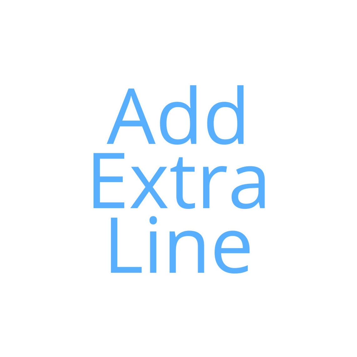 Add EXTRA Line(s) - Etsy