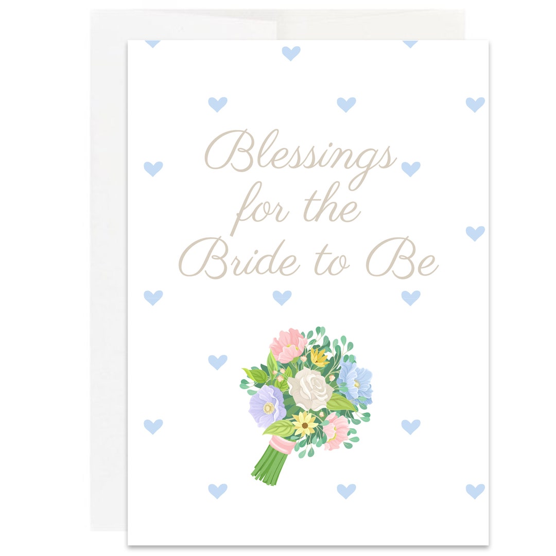 Christian Bridal Shower Card for Christian Bride Card Christian Bridal ...