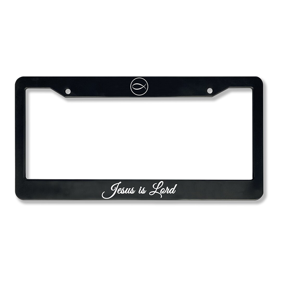 Jesus is Lord Christian License Plate Frame, License Plate Holder, Car