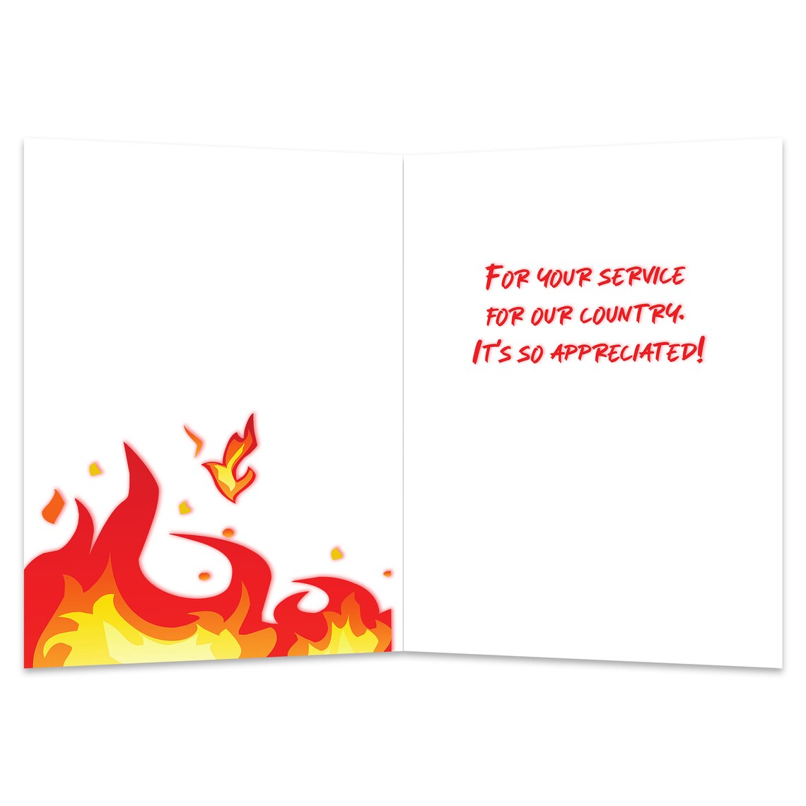Firefighter Appreciation Card to Thank You Firefighter Etsy