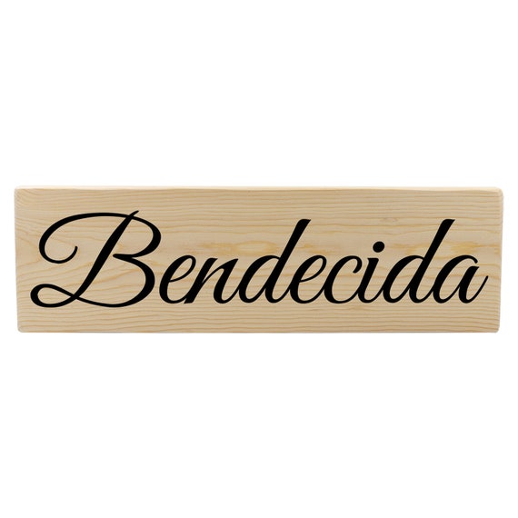 Bendecida, regalo cristiano spagnolo benedetto in targa decorativa in legno  spagnolo, regalo spagnolo per Natale, vacanze, festa della mamma - Etsy  Italia