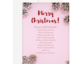 Christian Christmas Card, Christian Holiday Card for Christmas, Religious Christmas Card, Pack of Christian Christmas Cards