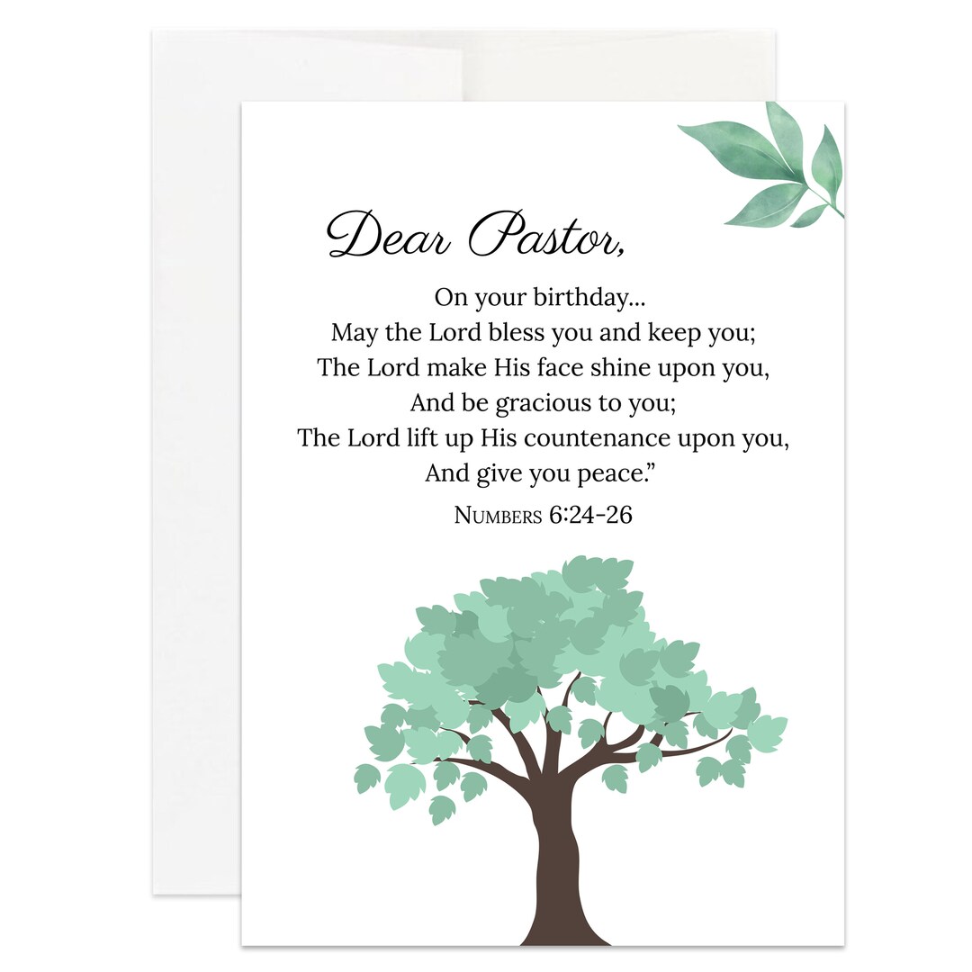 Pastor Birthday Card for Pastor Card Christian Birthday Card - Etsy