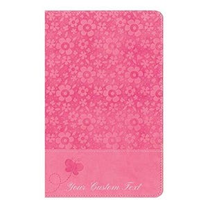 Personalized NIrV Adventure Bible for Early Readers Leathersoft Hot Pink New International Reader&#39;s Version Baptisms Christenings Birthdays
