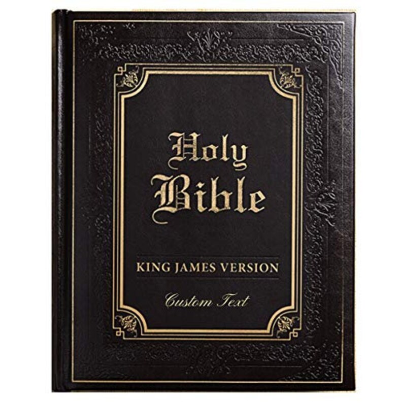 Personalized Bible Custom Text KJV Family Edition Luxleather Etsy
