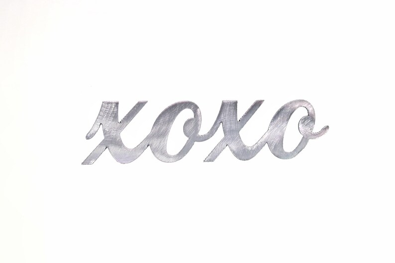XOXO Sign / Metal Wall Art Decor /Accent Silver / Nursery Etsy