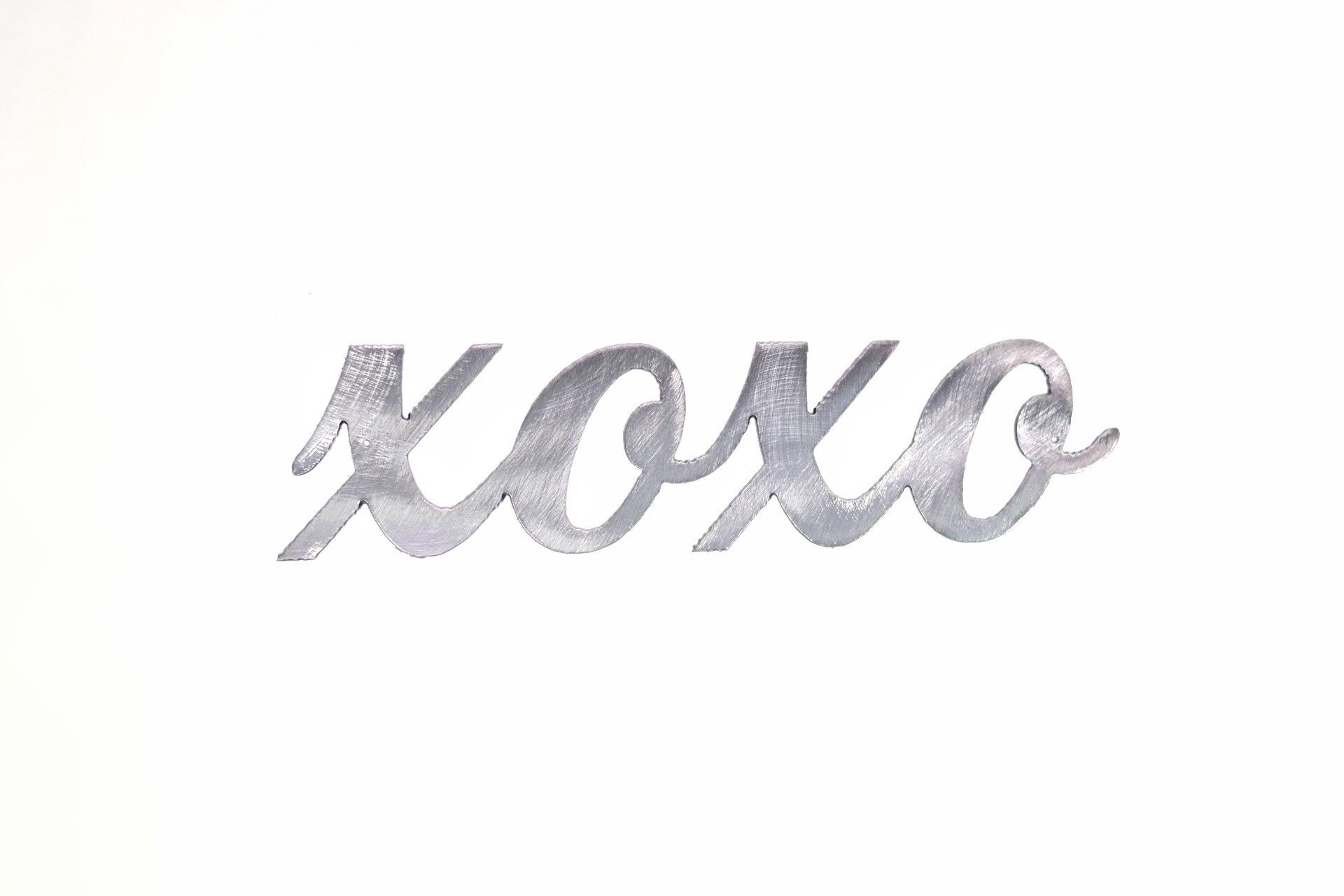 XOXO Sign / Metal Wall Art Decor /Accent Silver / Nursery Etsy