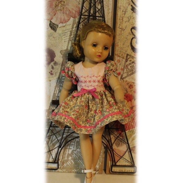 Madame Alexander Vintage Elise Ballerina doll not included. Pretty in Pink - Handmade Dress & Underwear. Clothes for 14"-15" dolls her size.