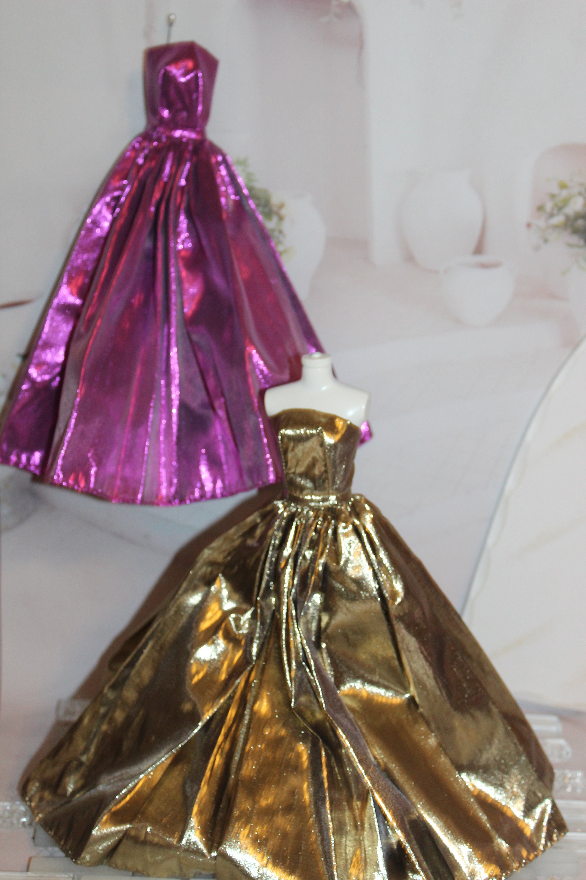 Barbie Gold Dress Gown - Etsy