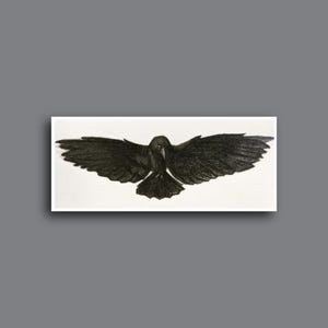 Raven Sticker, Bird Sticker, Animal Sticker, Birding Sticker, Nature Sticker, Water Bottle Sticker, Laptop Sticker, Small Gift