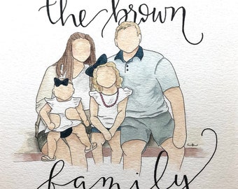 5x7 Photo turned into custom painting