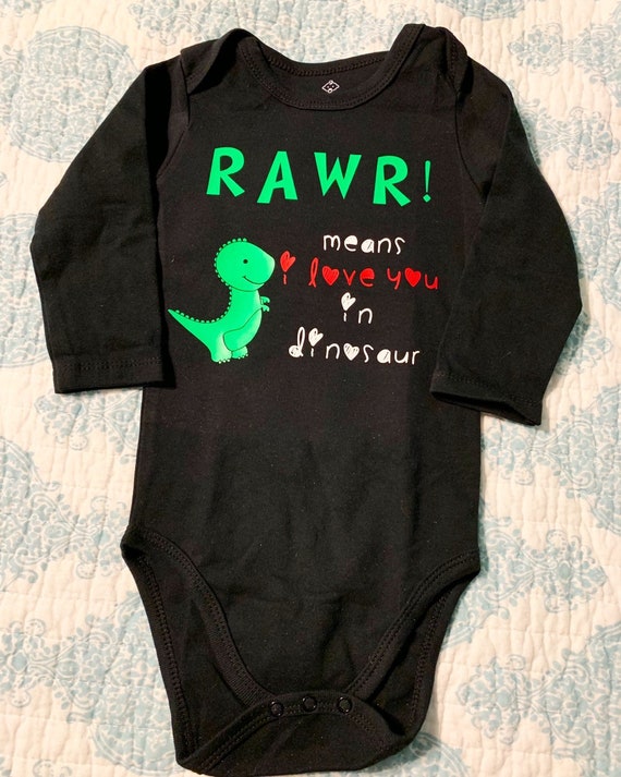baby boy dinosaur onesie