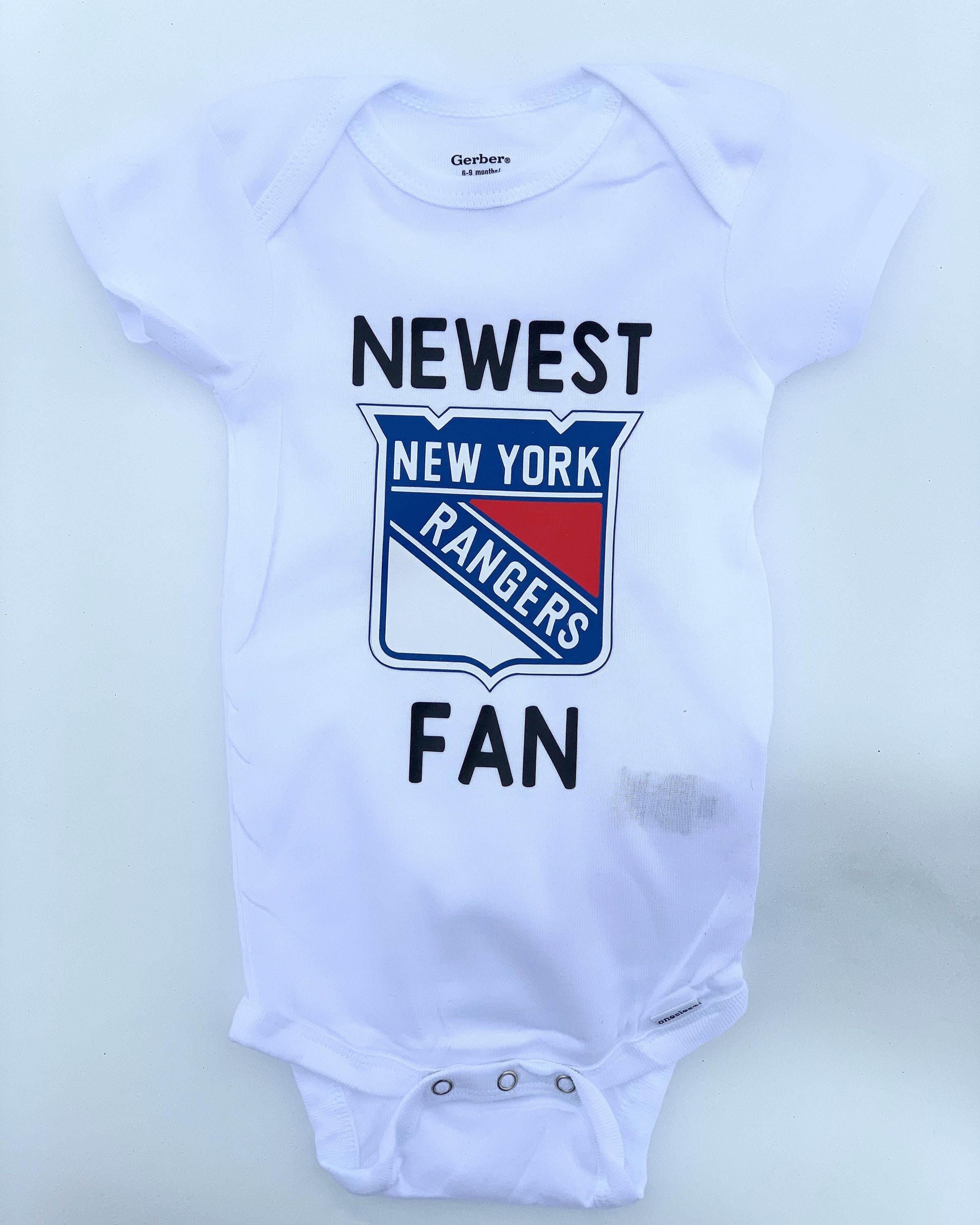 Newborn & Infant Blue New York Rangers Jersey Bodysuit
