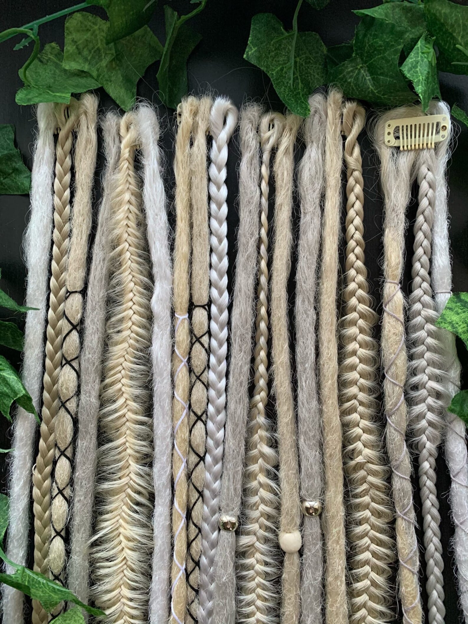 Clip in Dreads Viking Set of 2 clips Etsy