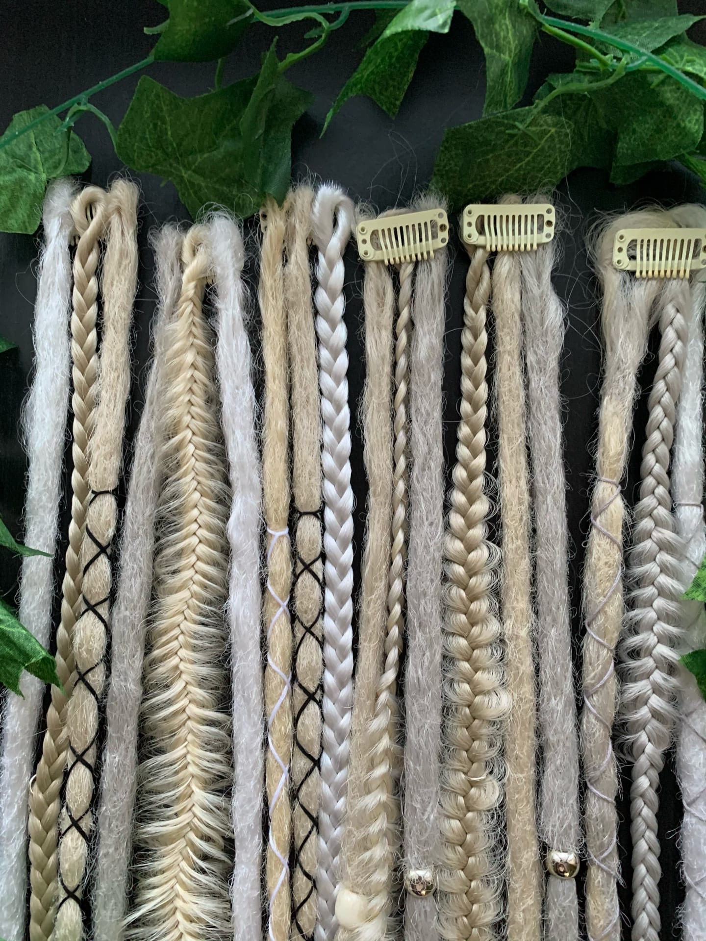 Clip in Dreads Viking Set of 2 clips Etsy