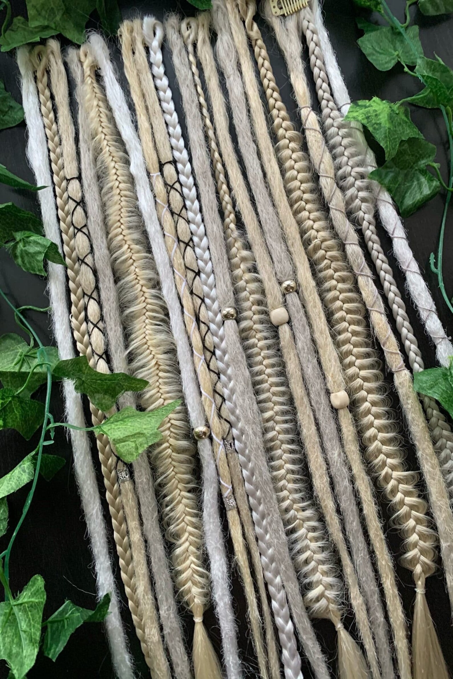 Clip in Dreads Viking Set of 2 clips Etsy